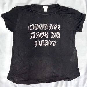 Black Sleeping Shirt